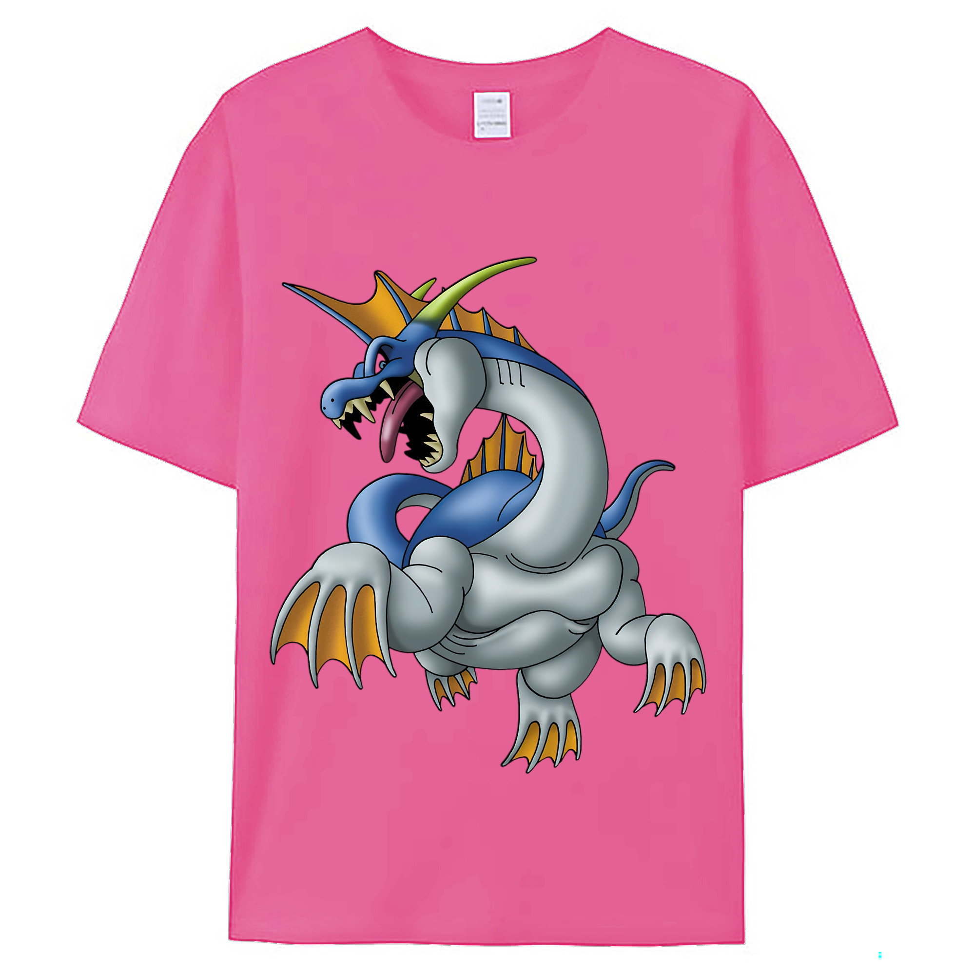 （画像用） ドラゴンクエスト Doragon Kuesuto Dragon Quest レディースカジュアルプリントTシャツ（綿100％）
